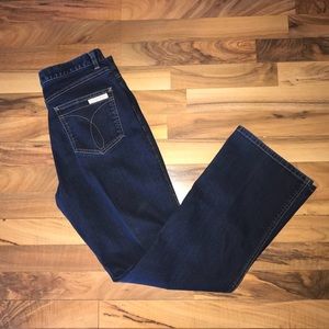 CALVIN KLEIN straight fit dark wash denim jean